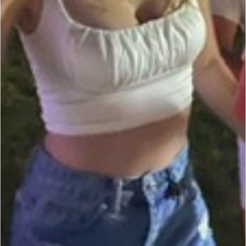 Hello Molly White Crop Top